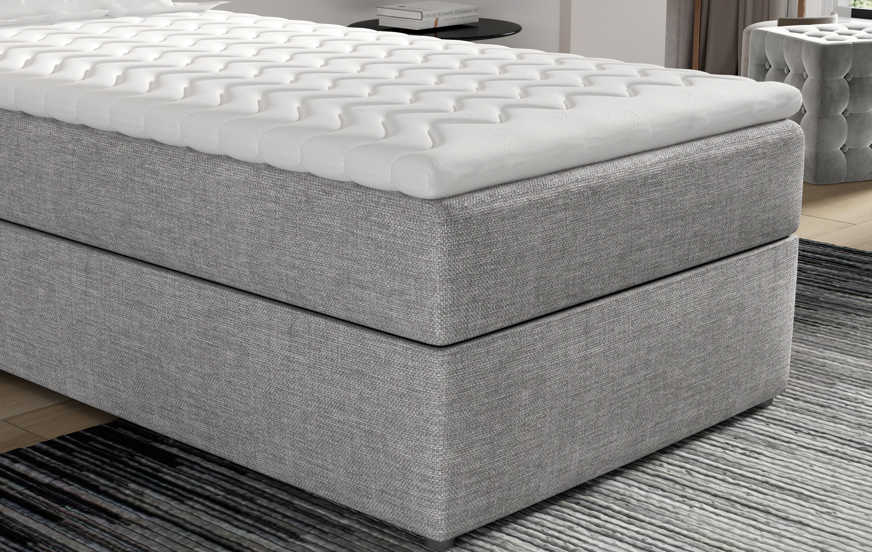 Čalouněná postel ARCO, detail